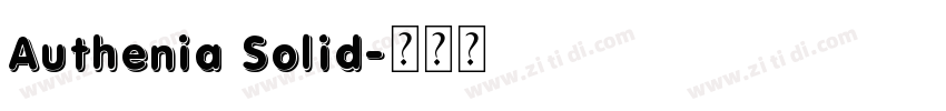 Authenia Solid字体转换